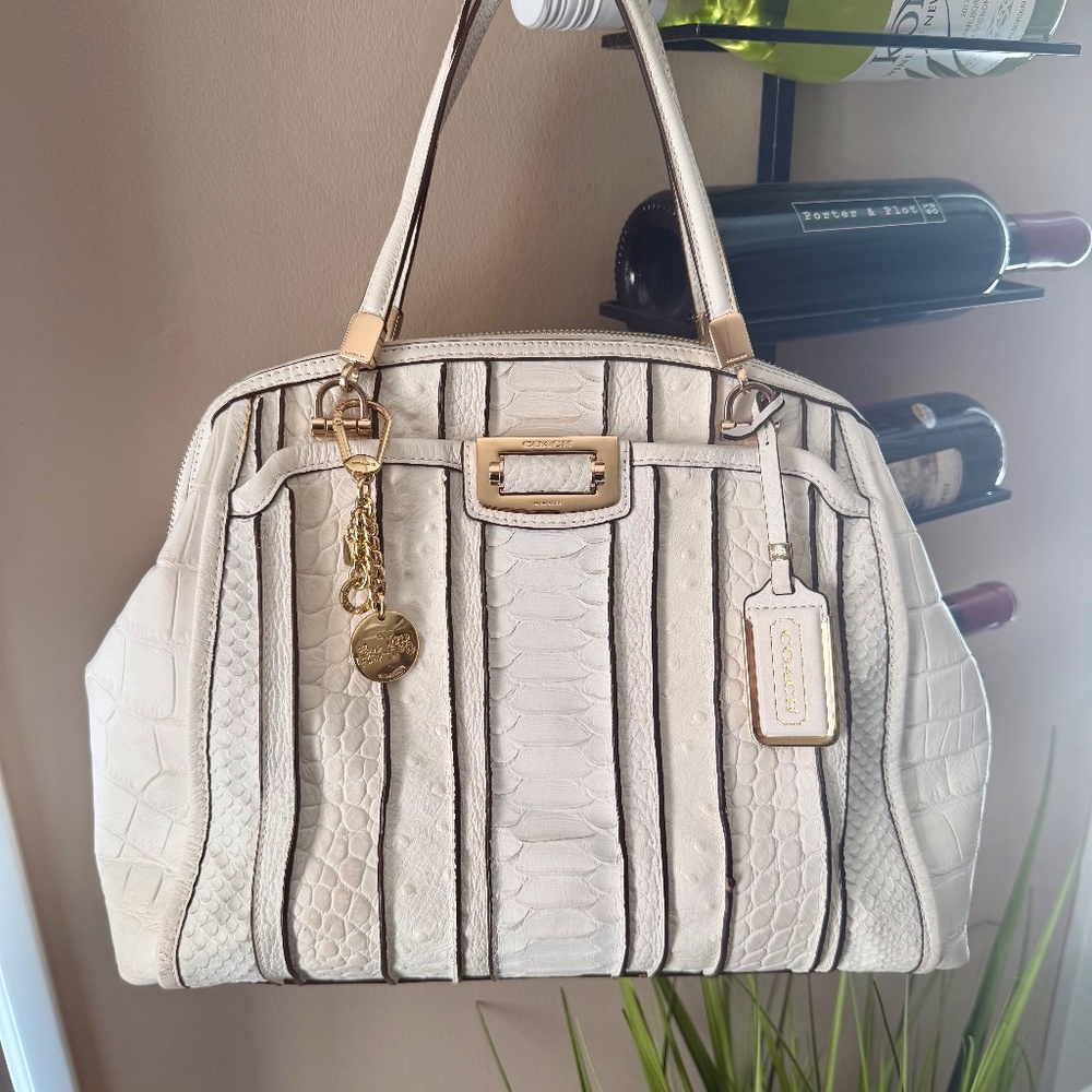 Coach Genuine Python Leather Satchel | Discontinued Exotic | Excellent Condition - Picture 14 of 16